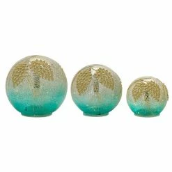 Melrose Metallic Orb Table Decor 3-piece Set
