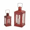 Melrose Distressed X-Frame Lantern Table Decor 2-piece Set -Melrose Sales Store unnamed file 118
