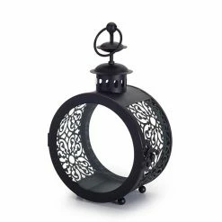 Melrose Scroll Round Lantern Table Decor