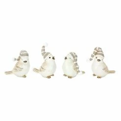 Melrose Snow Birds Table Decor 4-piece Set