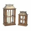 Melrose Windowpane Lantern Floor Decor 2-piece Set -Melrose Sales Store unnamed file 162