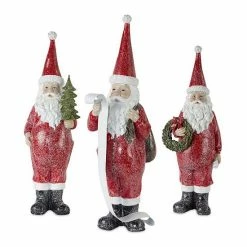 Melrose Santa Christmas Floor Decor 3-piece Set