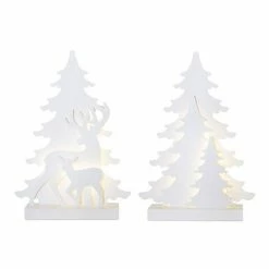 Melrose LED Tree & Deer Decor 2-Piece Set