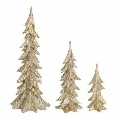Melrose Gold Finish Tree Floor Decor 3-piece Set