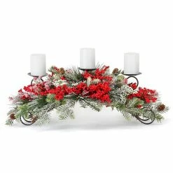 Melrose Artificial Pine & Berry Centerpiece