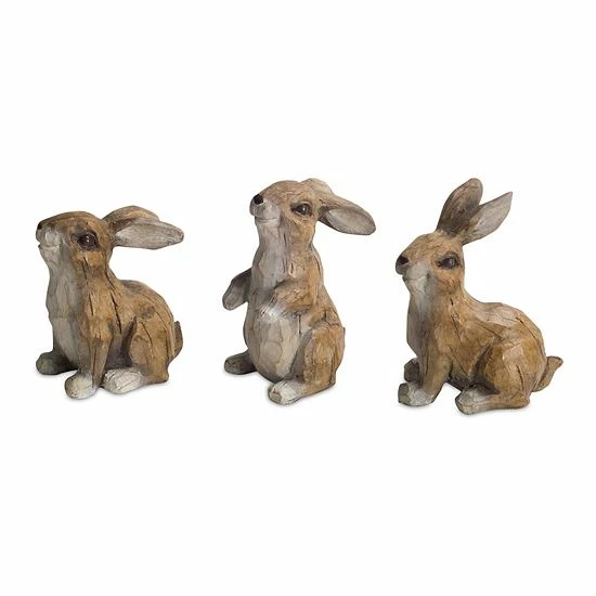 Melrose Rabbit Table Decor 6-piece Set 3 Melrose Rabbit Table Decor 6-piece Set