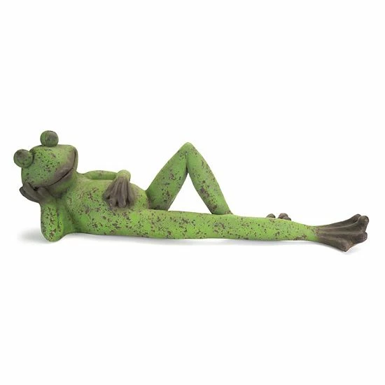 Melrose Laying Frog Indoor / Outdoor Floor Decor 3 Melrose Laying Frog Indoor / Outdoor Floor Decor
