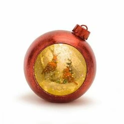 Melrose Cardinal Light-Up Musical Snow Globe Christmas Ornament