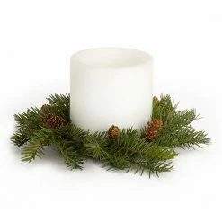 Melrose Pine Candle Wreath 4-pc. Set