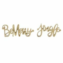 Melrose Be Merry And Jingle Table Decor 2-piece Set