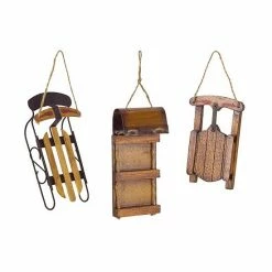 Melrose Wood Sled Ornament