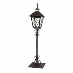 Melrose Wreath Hook Lantern Floor Decor