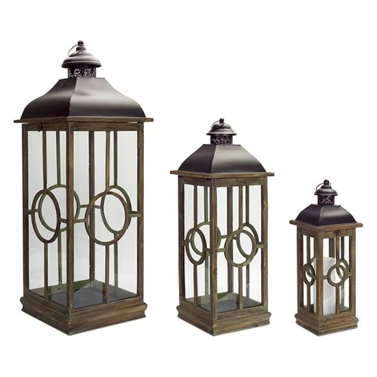 Melrose Lantern Table Decor 3-piece Set 3 Melrose Lantern Table Decor 3-piece Set