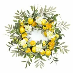 Melrose Artificial Lemon & Floral I Wreath