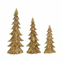 Melrose Tree Gold Finish Floor Decor 3-piece Set