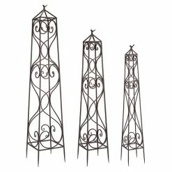 Melrose Scroll Trellis Indoor / Outdoor Floor Decor 3-piece Set