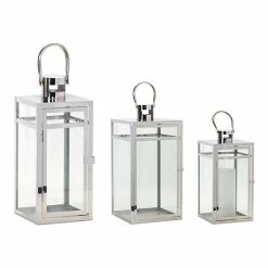 Melrose Square Lantern Floor Decor 3-piece Set