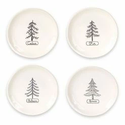 Melrose Tree Decorative Plate Table Decor 4-piece Set