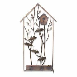 Melrose Bird House Indoor / Outdoor Water Fountain Wall Decor