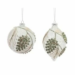 Melrose Glass Pine Cone Christmas Ornament