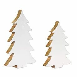 Melrose Winter Tree Floor Decor 2-piece Set