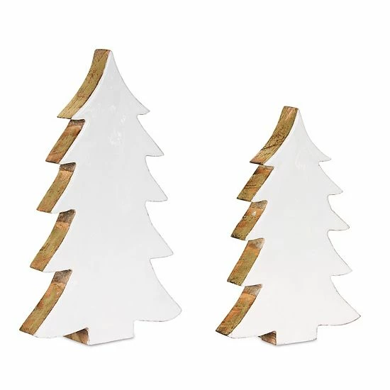 Melrose Winter Tree Floor Decor 2-piece Set 3 Melrose Winter Tree Floor Decor 2-piece Set