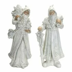 Melrose Winter Santa Christmas Floor Decor 2-piece Set