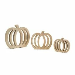 Melrose Wood Pumpkin Cut-Out Decor 6-pc. Set
