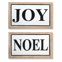 Melrose Noel Joy Christmas Wall Decor 2-piece Set