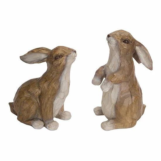 Melrose Rabbit Table Decor 2-piece Set 3 Melrose Rabbit Table Decor 2-piece Set