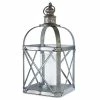 Melrose X-Frame Galvanized Lantern Floor Decor 2 Melrose X-Frame Galvanized Lantern Floor Decor -Melrose Sales Store unnamed file 336