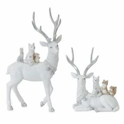 Melrose Resin Deer Decor 2-Piece Set