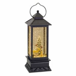 Melrose LED Christmas Tree Animals Snow Globe Lantern Table Decor