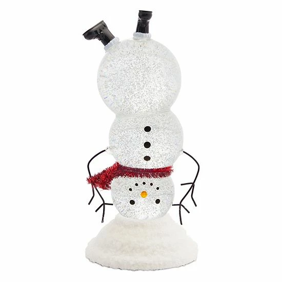 Melrose Headstand Snowman Snow Globe 3 Melrose Headstand Snowman Snow Globe