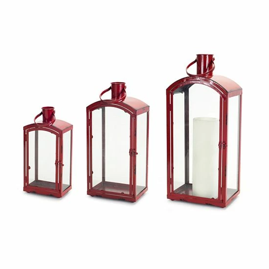 Melrose Lanter Table Decor 3-piece Set 3 Melrose Lanter Table Decor 3-piece Set