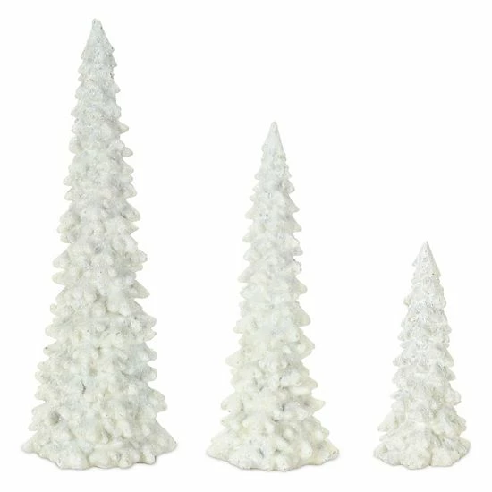 Melrose White Tree Table Decor 3-piece Set 3 Melrose White Tree Table Decor 3-piece Set
