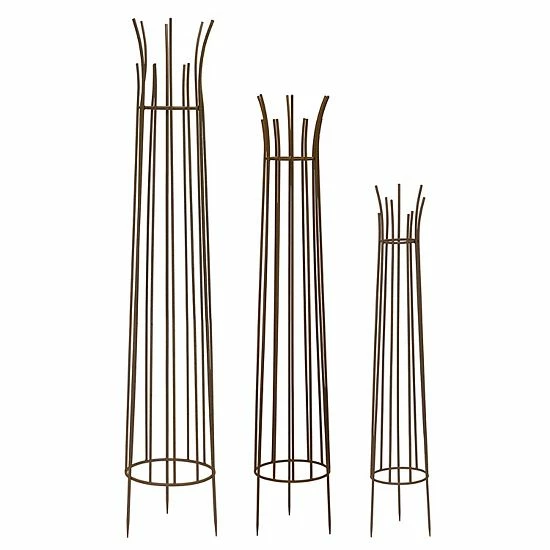 Melrose Line Indoor / Outdoor Obelisk Trellis Floor Decor 3-piece Set 3 Melrose Line Indoor / Outdoor Obelisk Trellis Floor Decor 3-piece Set