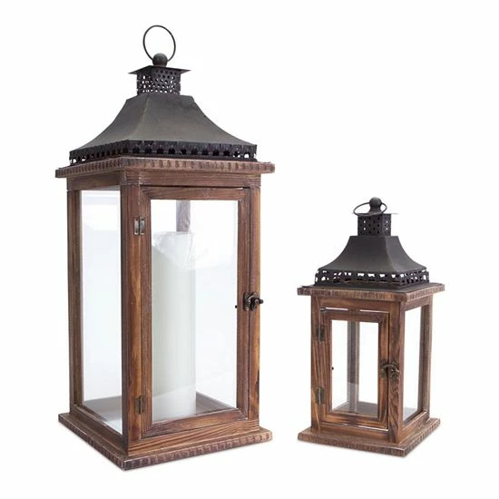 Melrose Lantern Table Decor 2-piece Set 3 Melrose Lantern Table Decor 2-piece Set