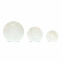 Melrose LED Frosted Globe Table Decor 3-piece Set